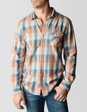 Load image into Gallery viewer, SINGLE POCKET PLAID TWILL MENS SHIRT