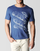 Load image into Gallery viewer, RATTLE INDIGO MENS TEE